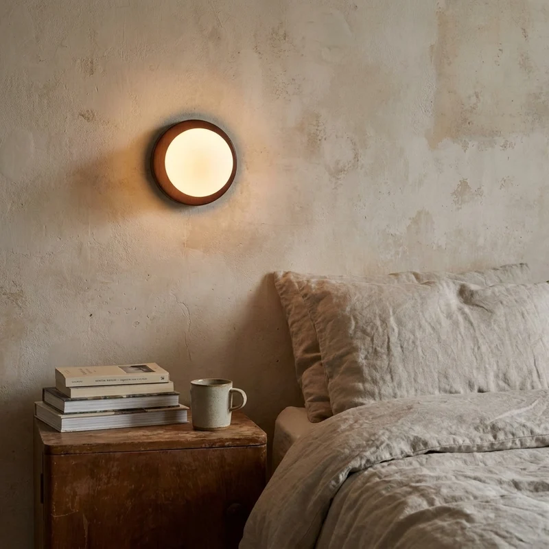 Nordische Glas Kugel Wandleuchte für Schlafzimmer und Flur