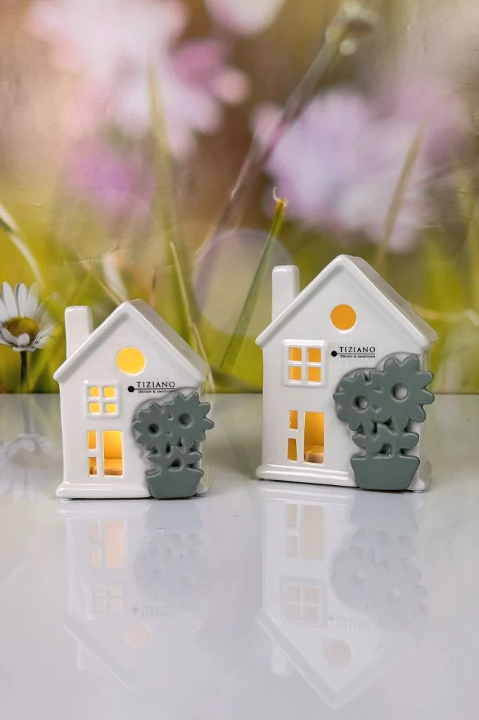 Haus Marcelli LED mit Blume 2-farbig