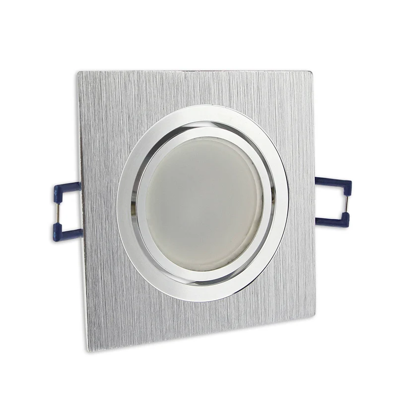 LED Einbaustrahler GU10 230V 1-9 Watt rund eckig Einbauspot 68mm Bohrloch