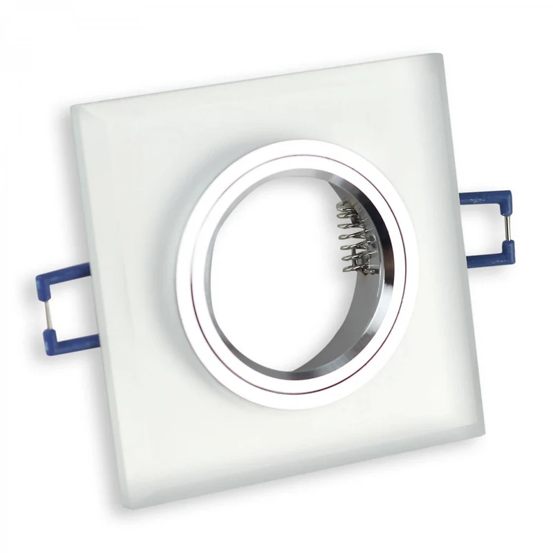 LED Einbaustrahler MR16 12 Volt 5-7 Watt rund eckig Einbauspot Glas 60-70mm