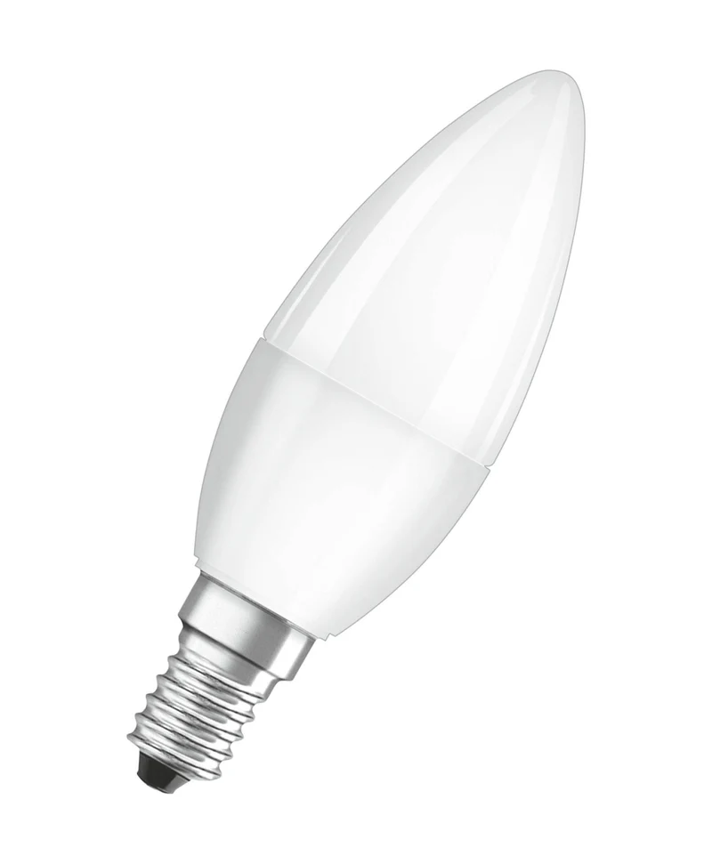 4x Osram E14 LED 5,7 Watt Birne Base Kerze Lampe Leuchtmittel B40 470 Lumen