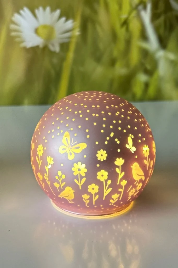 2er Set Lichtkugel Polline LED grün+rosa