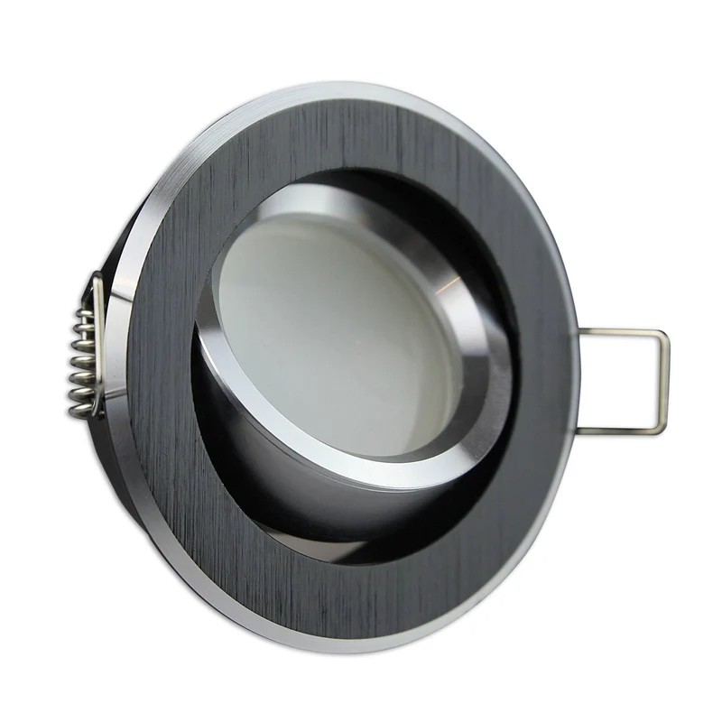 Einbaurahmen rund GU10 MR16 schwenkbar 70-73mm Gehäuse Einbaustrahler Spot