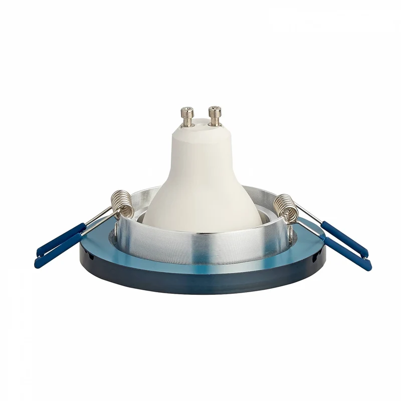 LED Einbaustrahler Glas 1-9W Deckenleuchte Leuchte 75-80mm flach Spot GU10 230V