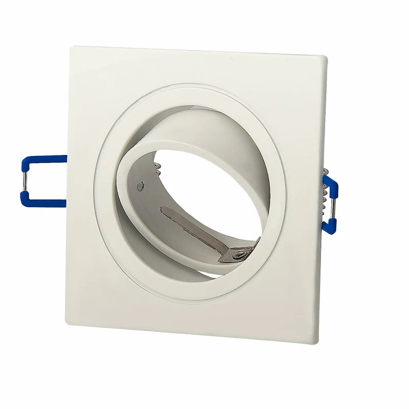 LED Einbaustrahler GU10 flach eckig weiß 1-9W Leuchte Deckenleuchte schwenkbar