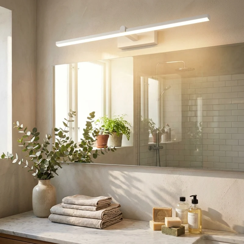 Moderne LED Wandstreifen Spiegelleuchte für Badezimmer und Schminktisch
