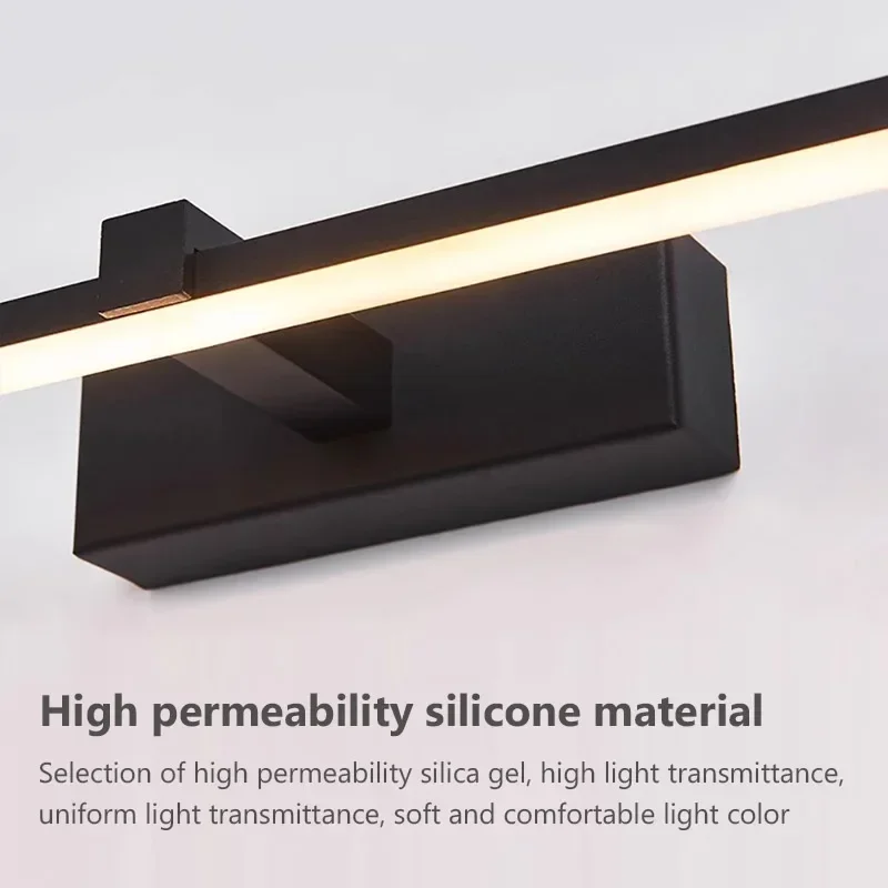 Moderne LED Wandstreifen Spiegelleuchte für Badezimmer und Schminktisch