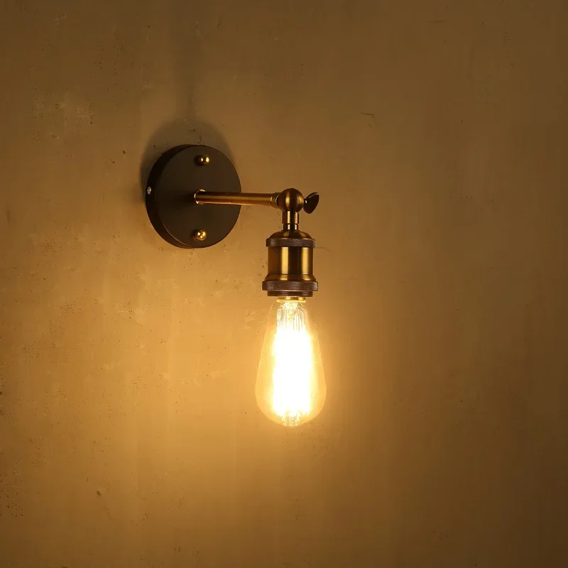 Industrial Retro Wandleuchte E27 für Wohnzimmer und Flur
