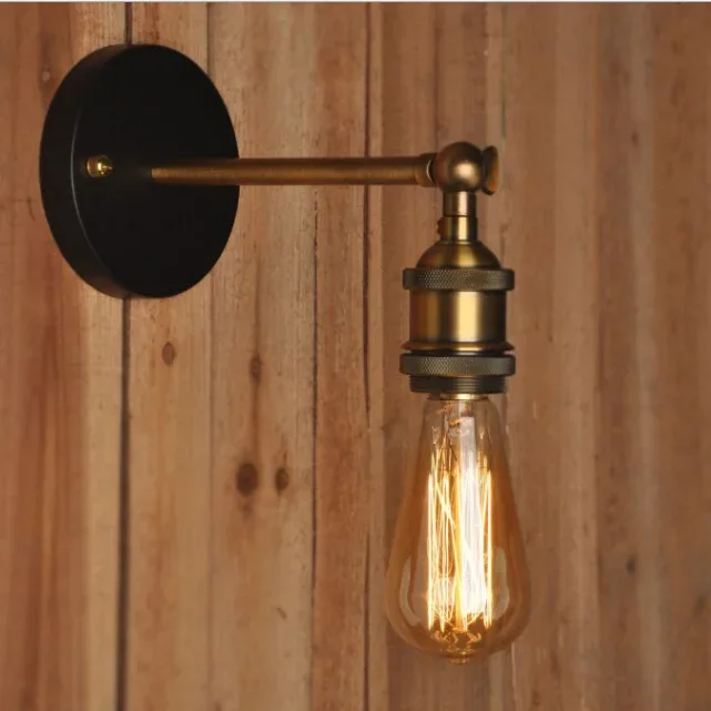 Industrial Retro Wandleuchte E27 für Wohnzimmer und Flur
