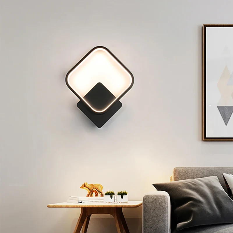 Moderne Runde LED Wandleuchte für Schlafzimmer und Flur