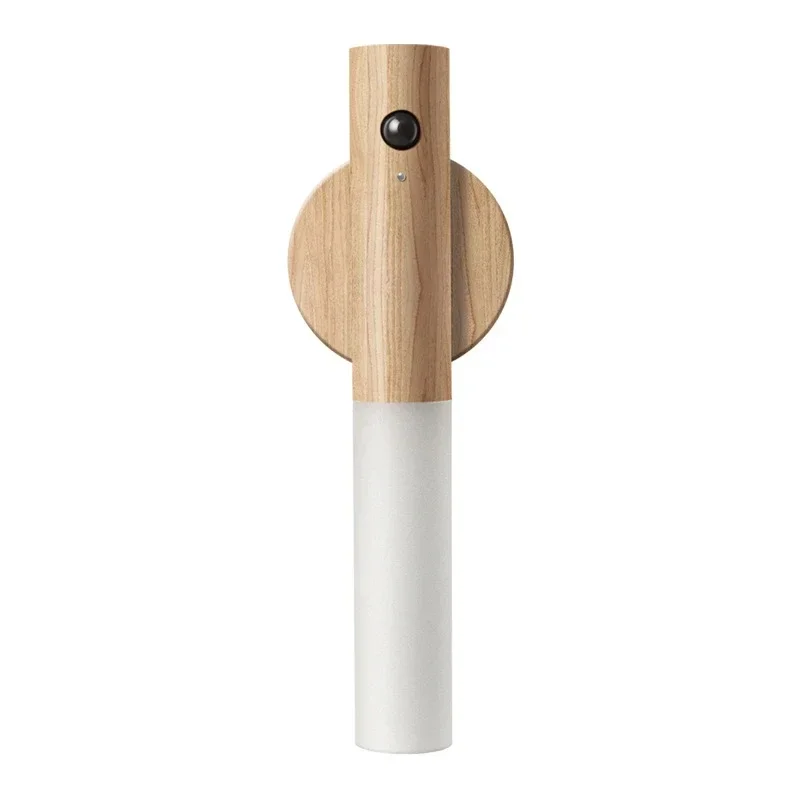 Magnetisches Holz LED Bewegungsmelder Nachtlicht USB für Flur und Treppe