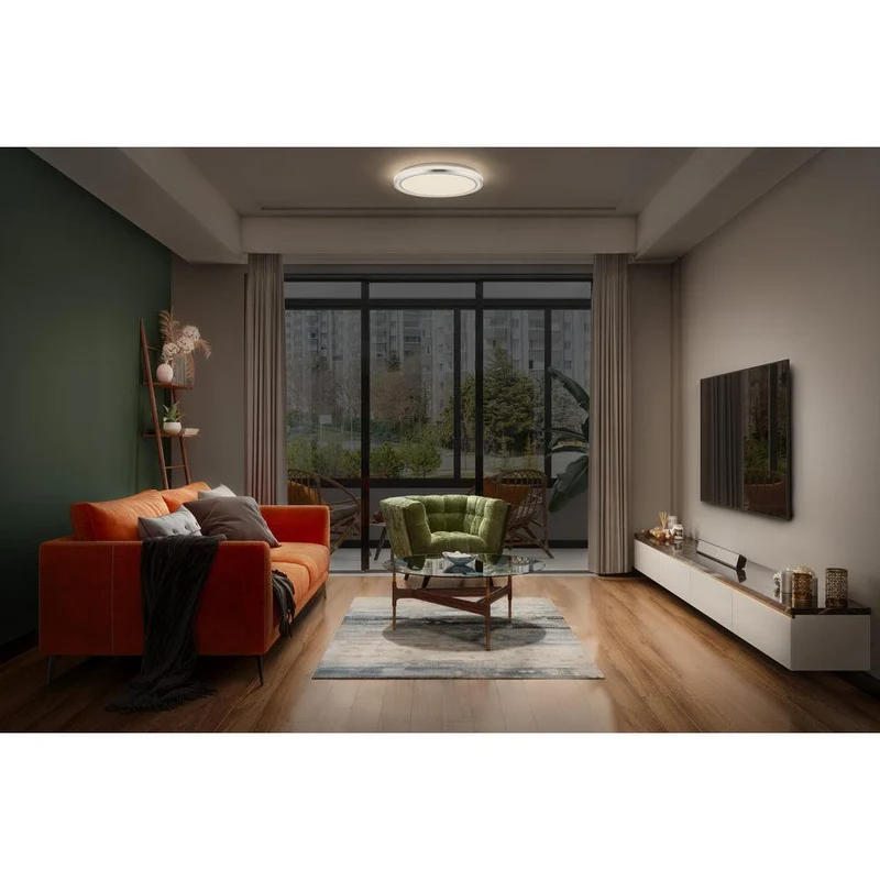 OSRAM ORBIS Helman Deckenleuchte 24W 1500lm weiß/silber
