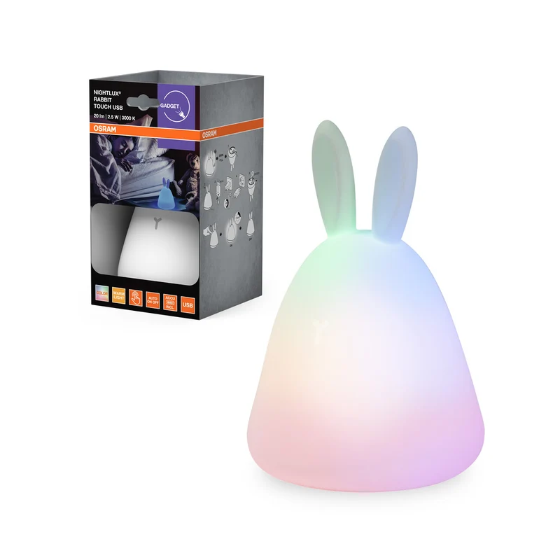 OSRAM NIGHTLUX TOUCH Rabbit USB RGBW mehrfarbig batteriebetrieben LED Nachtlicht 0,50W