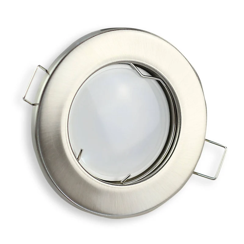 LED Einbaurahmen IP44 rund GU10 MR16 Badezimmer Außen Einbaustrahler Dusche