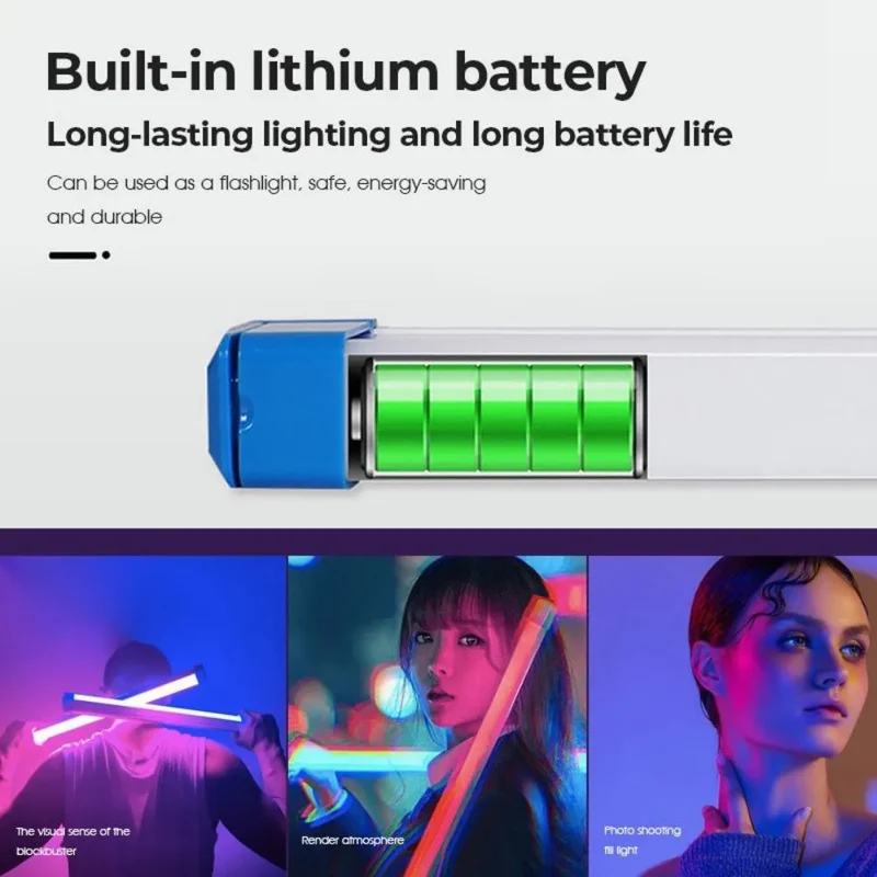 Tragbarer RGB LED-Lichtstab für Stimmungslicht und Fotografie