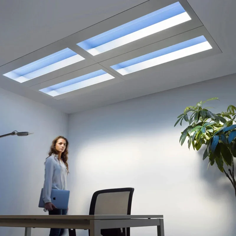 Himmels LED Deckenpanel Kinderzimmer Wolken und Blau für Natürliches Tageslicht