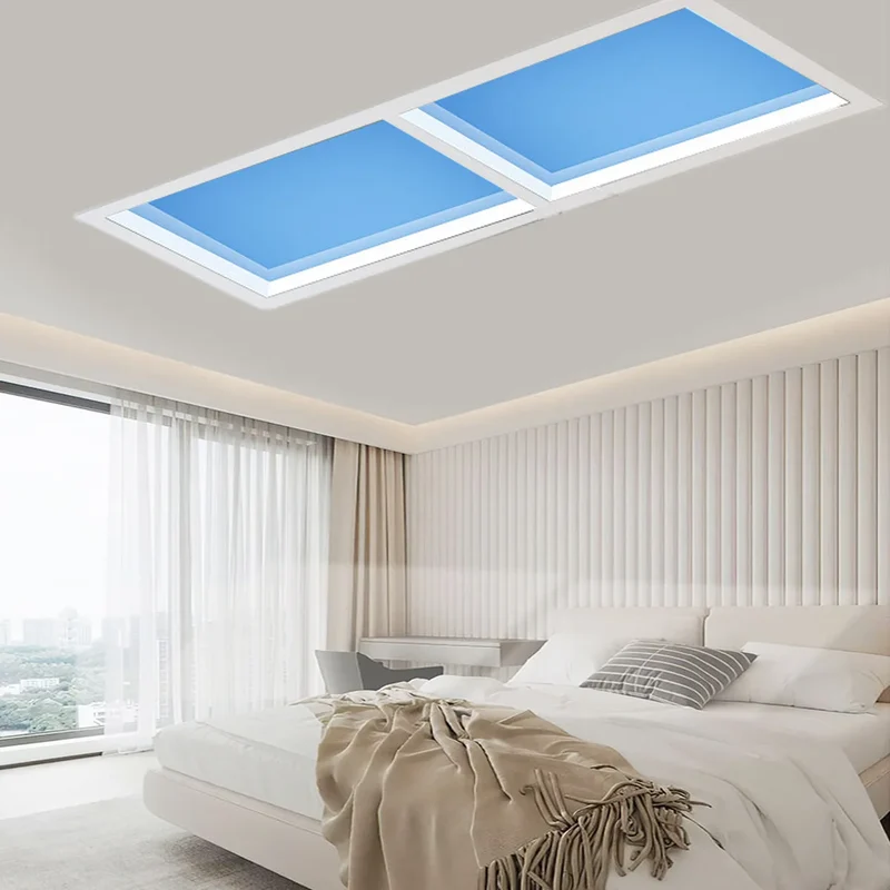Himmels LED Deckenpanel Kinderzimmer Wolken und Blau für Natürliches Tageslicht