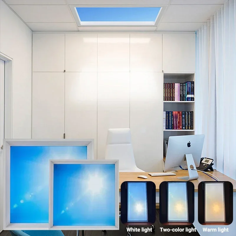 Himmels LED Deckenpanel Kinderzimmer Wolken und Blau für Natürliches Tageslicht
