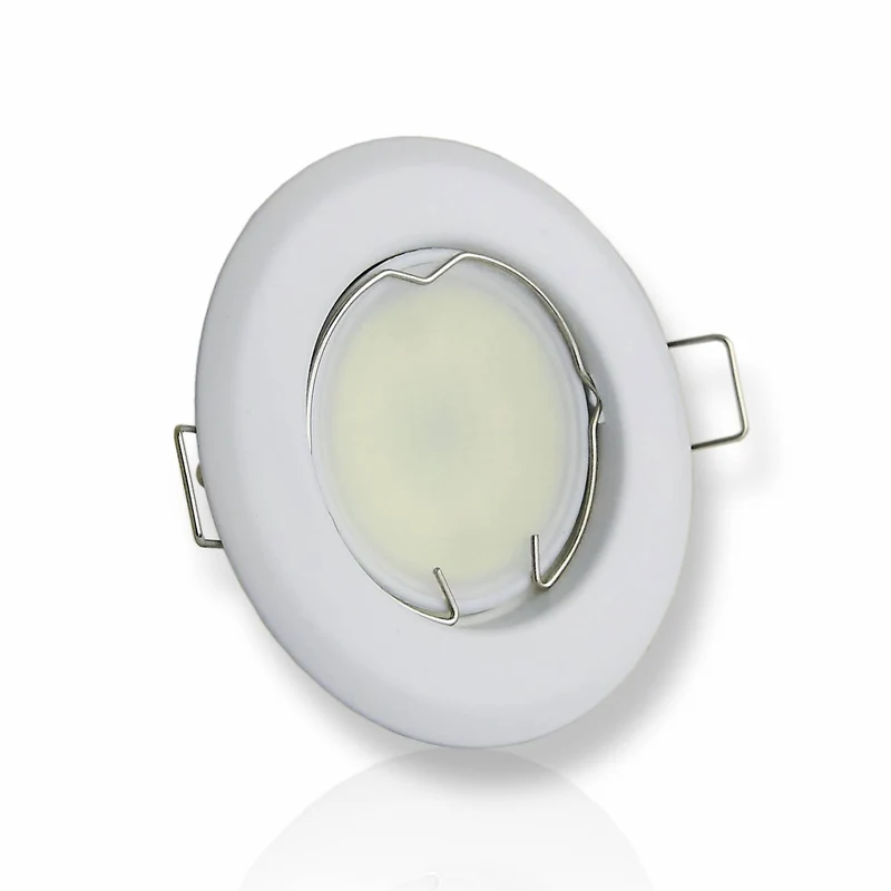 Einbaurahmen GU10 MR16 rund 55-60mm Gehäuse Einbauleuchte Einbauspot LED Halogen