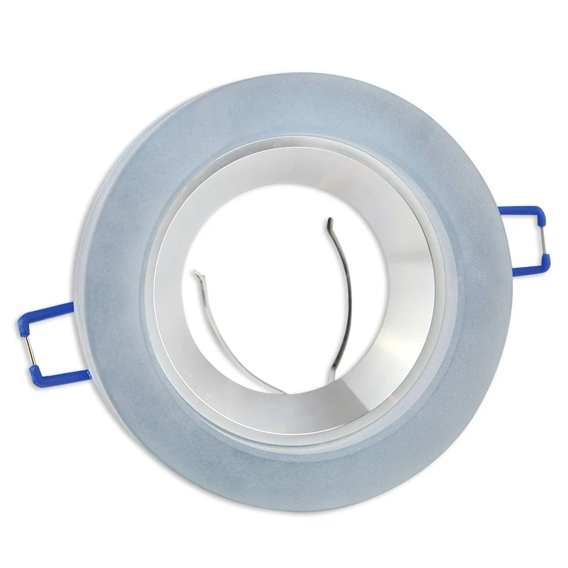 LED Einbaustrahler MR16 12 Volt 5-7 Watt Glas rund eckig Einbauspot 70mm matt