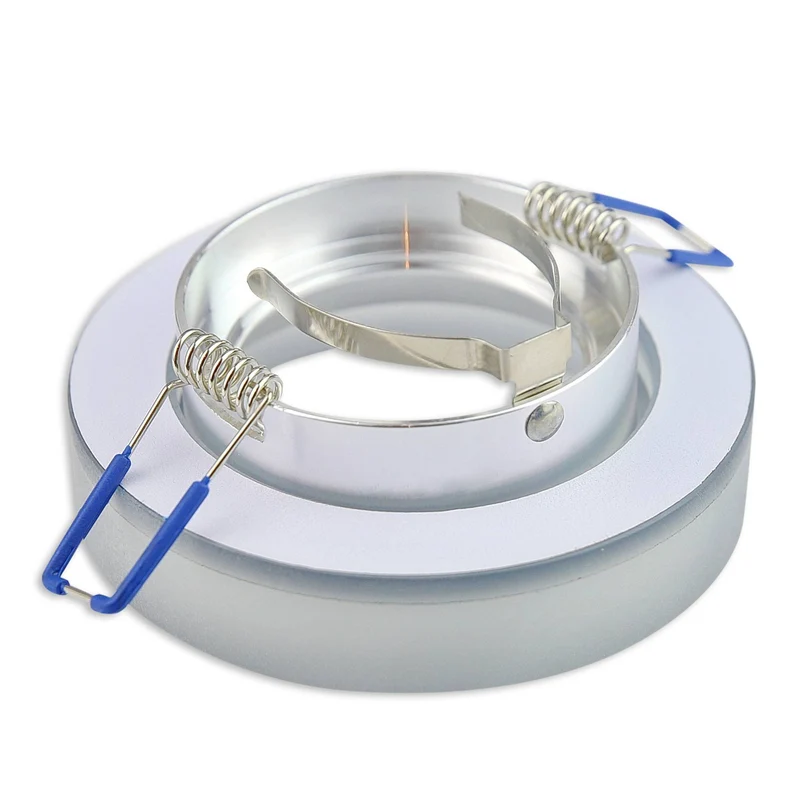 LED Einbaustrahler MR16 12 Volt 5-7 Watt Glas rund eckig Einbauspot 70mm matt