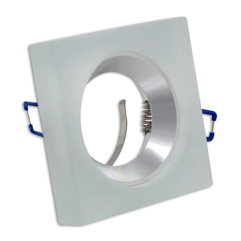 LED Einbaustrahler MR16 12 Volt 5-7 Watt Glas rund eckig Einbauspot 70mm matt