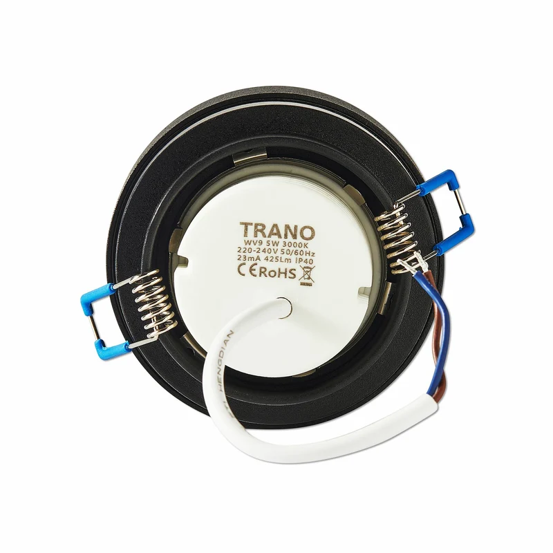 Einbaurahmen GU10 MR16 rund Effekt Rahmen Einbauleuchte 67mm Spot LED Halogen