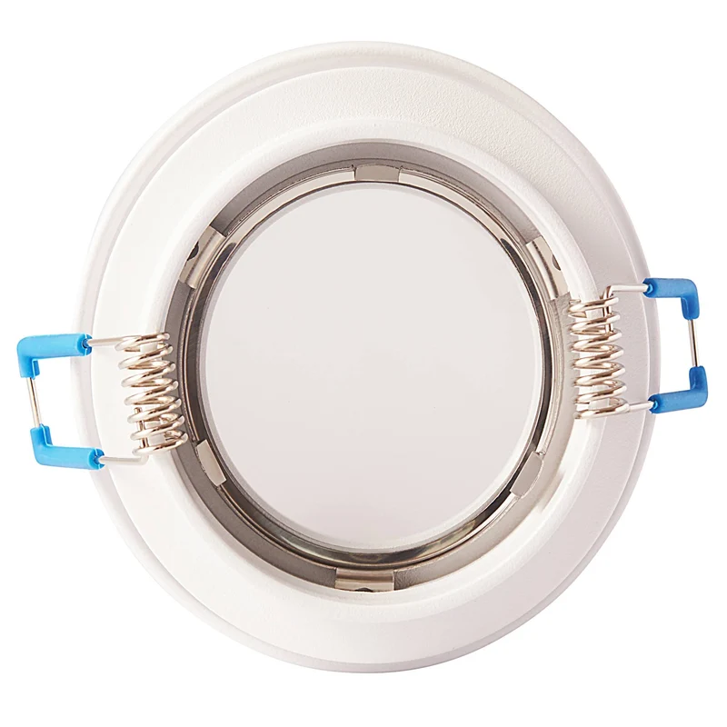 Einbaurahmen GU10 MR16 rund Effekt Rahmen Einbauleuchte 67mm Spot LED Halogen