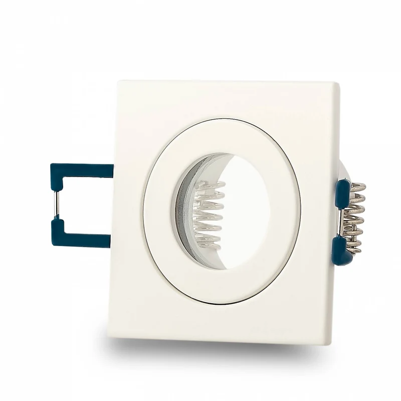 Einbaurahmen GU11 MR11 IP44 eckig flach Badezimmer Rahmen 40mm Einbauleuchte