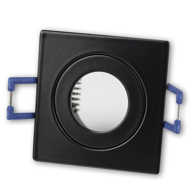 Einbaurahmen GU11 MR11 IP44 eckig flach Badezimmer Rahmen 40mm Einbauleuchte