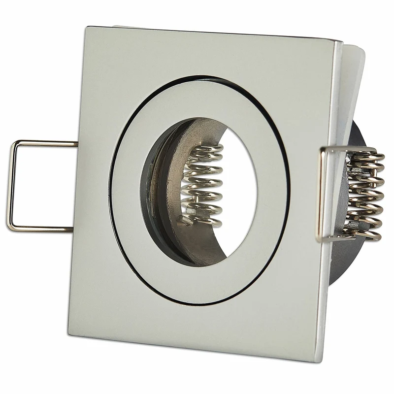 Einbaurahmen GU11 MR11 IP44 eckig flach Badezimmer Rahmen 40mm Einbauleuchte