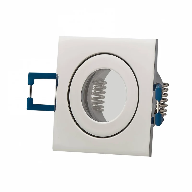 Einbaurahmen GU11 MR11 IP44 eckig flach Badezimmer Rahmen 40mm Einbauleuchte