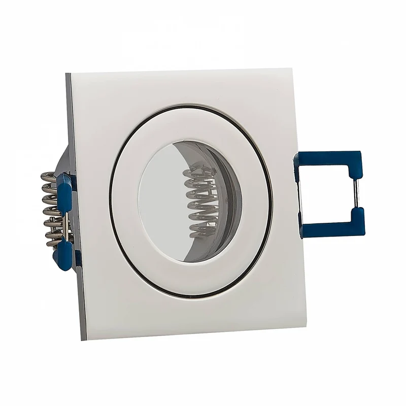 Einbaurahmen GU11 MR11 IP44 eckig flach Badezimmer Rahmen 40mm Einbauleuchte