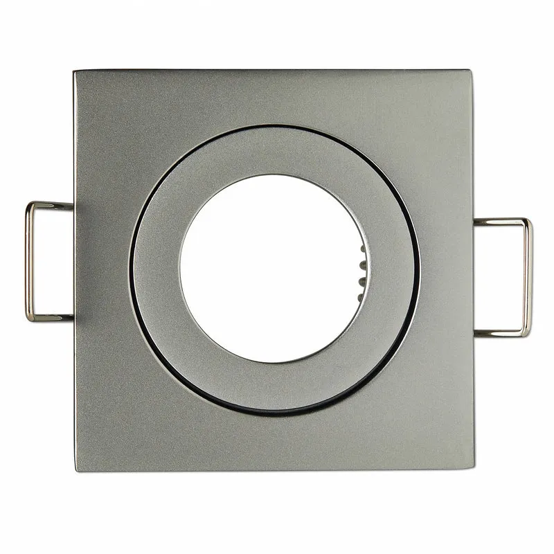 Einbaurahmen GU11 MR11 IP44 eckig flach Badezimmer Rahmen 40mm Einbauleuchte