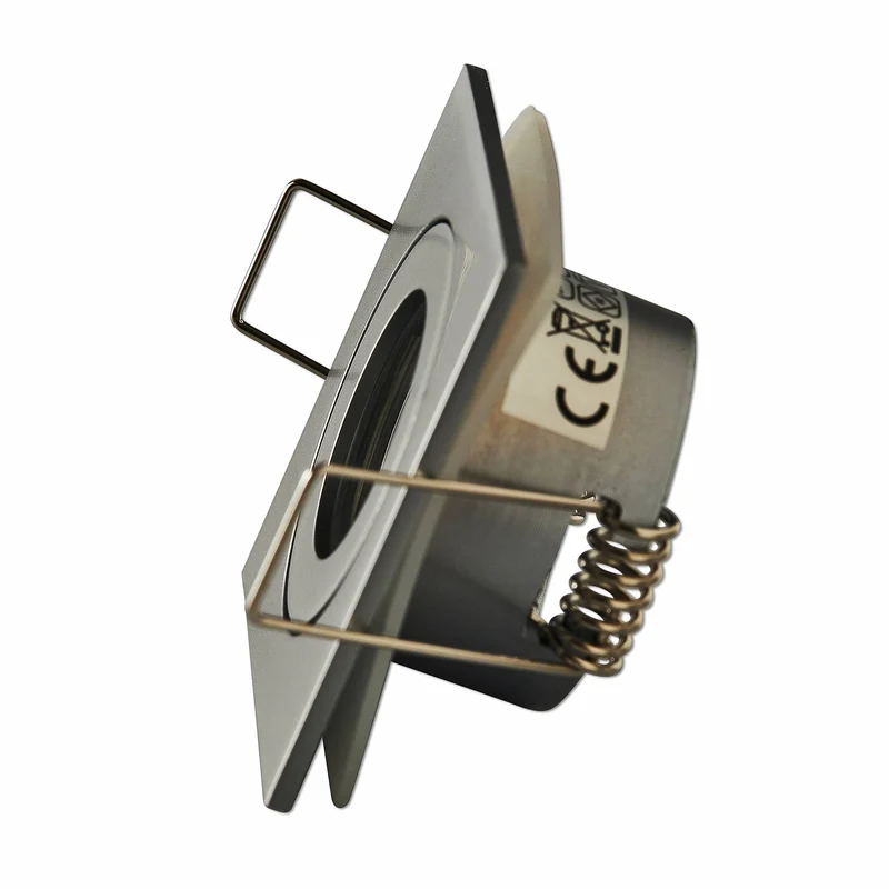 Einbaurahmen GU11 MR11 IP44 eckig flach Badezimmer Rahmen 40mm Einbauleuchte