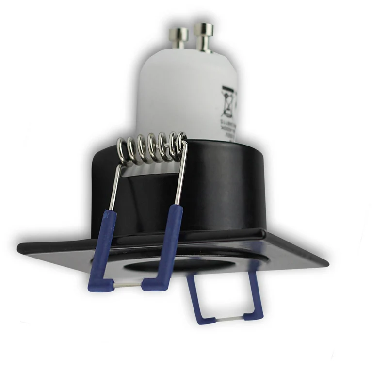 Einbaurahmen GU11 MR11 IP44 eckig flach Badezimmer Rahmen 40mm Einbauleuchte