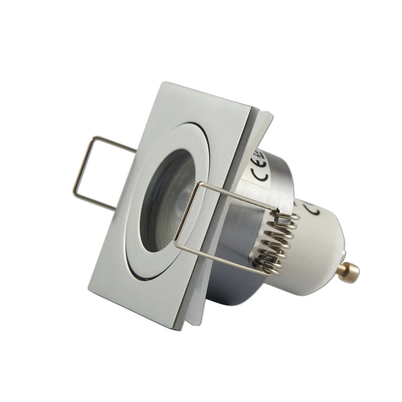 Einbaurahmen GU11 MR11 IP44 eckig flach Badezimmer Rahmen 40mm Einbauleuchte