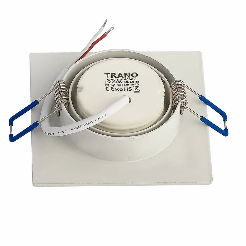 Einbaurahmen eckig weiß GU10 MR16 schwenkbar 1 2 3 fach Deckenstrahler
