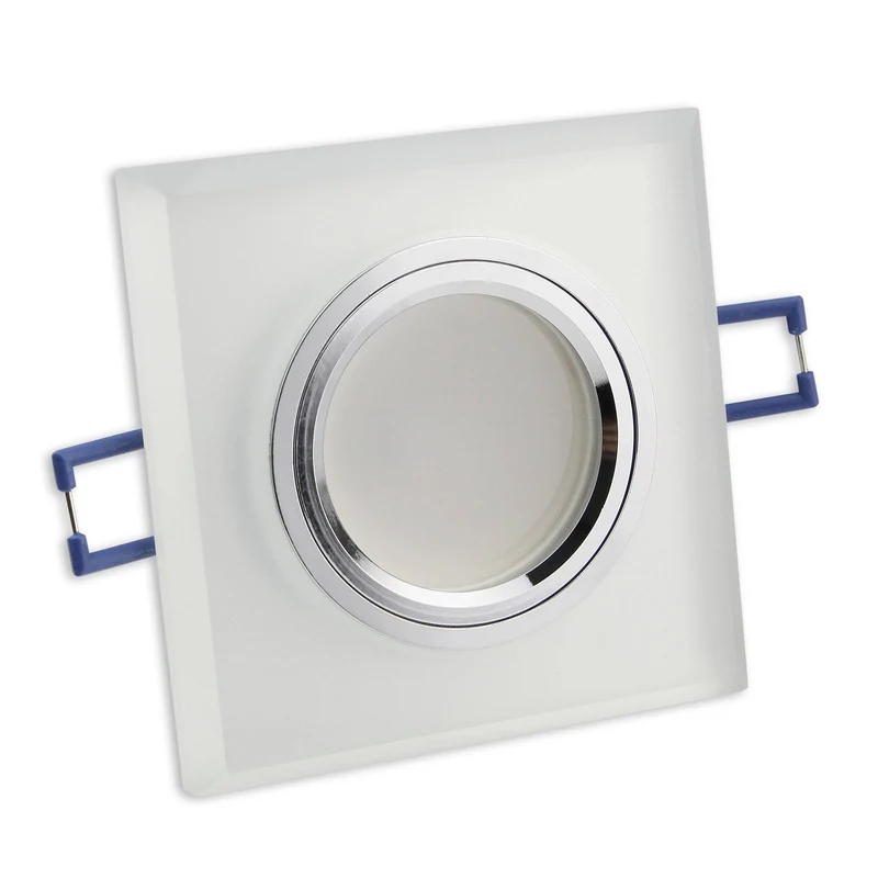 LED Einbaustrahler MR16 12 Volt 5-7W rund eckig Einbauspot Glas 75mm Bohrloch