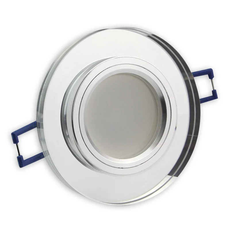 LED Einbaustrahler MR16 12 Volt 5-7W rund eckig Einbauspot Glas 75mm Bohrloch