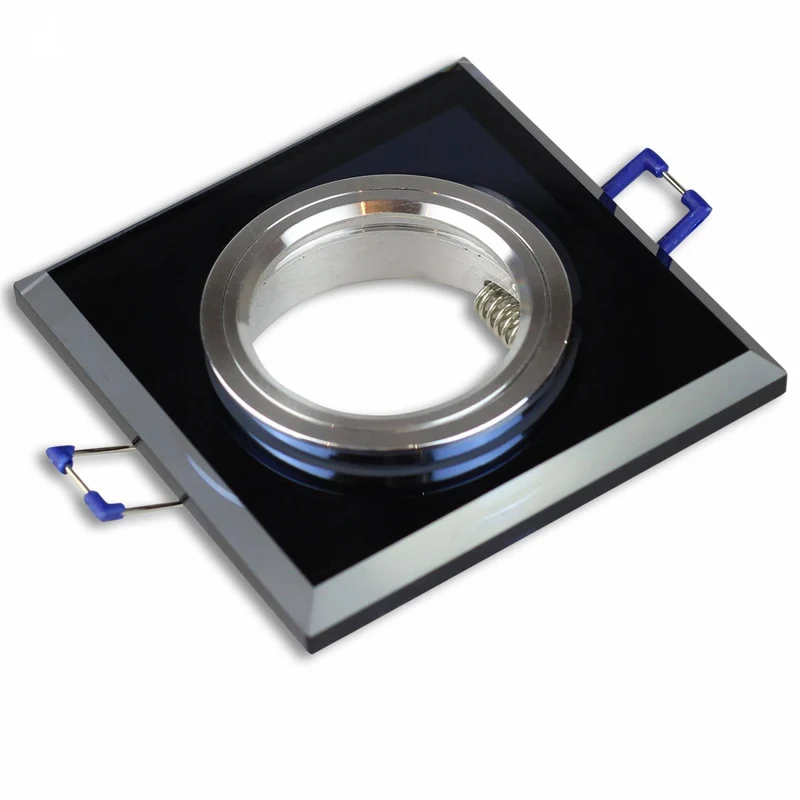 LED Einbaustrahler MR16 12 Volt 5-7W rund eckig Einbauspot Glas 75mm Bohrloch