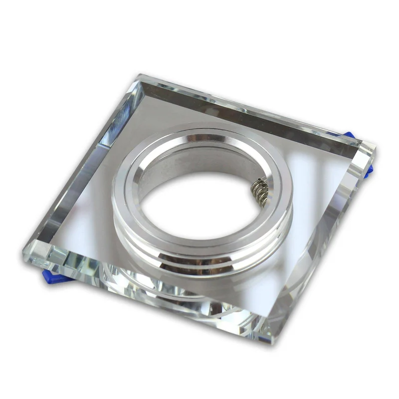 LED Einbaustrahler MR16 12 Volt 5-7W rund eckig Einbauspot Glas 75mm Bohrloch