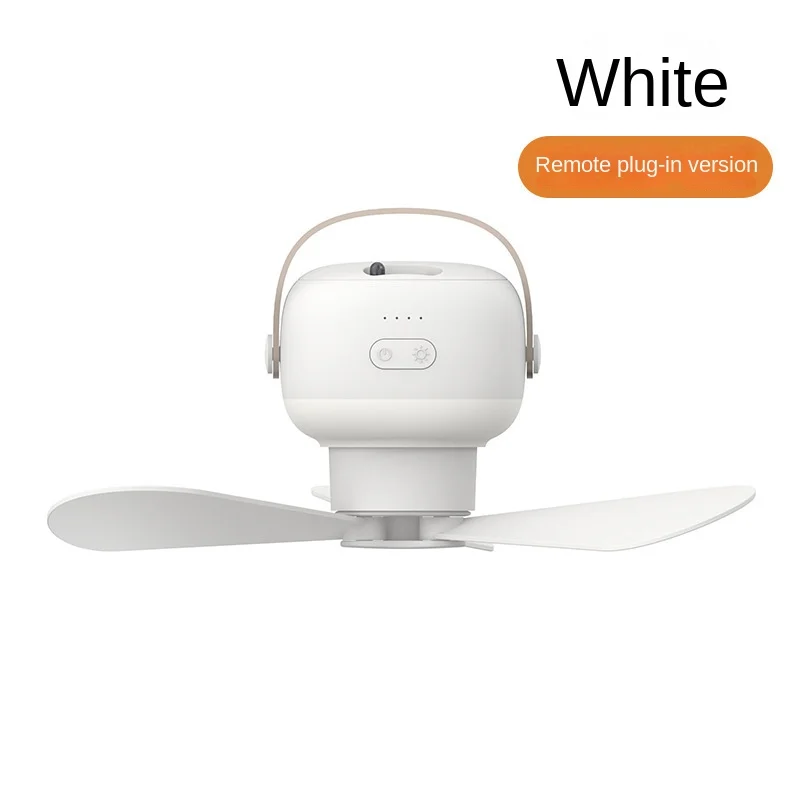 Portabler Kabelloser Deckenventilator mit Fernbedienung und Licht für Zuhause und Camping