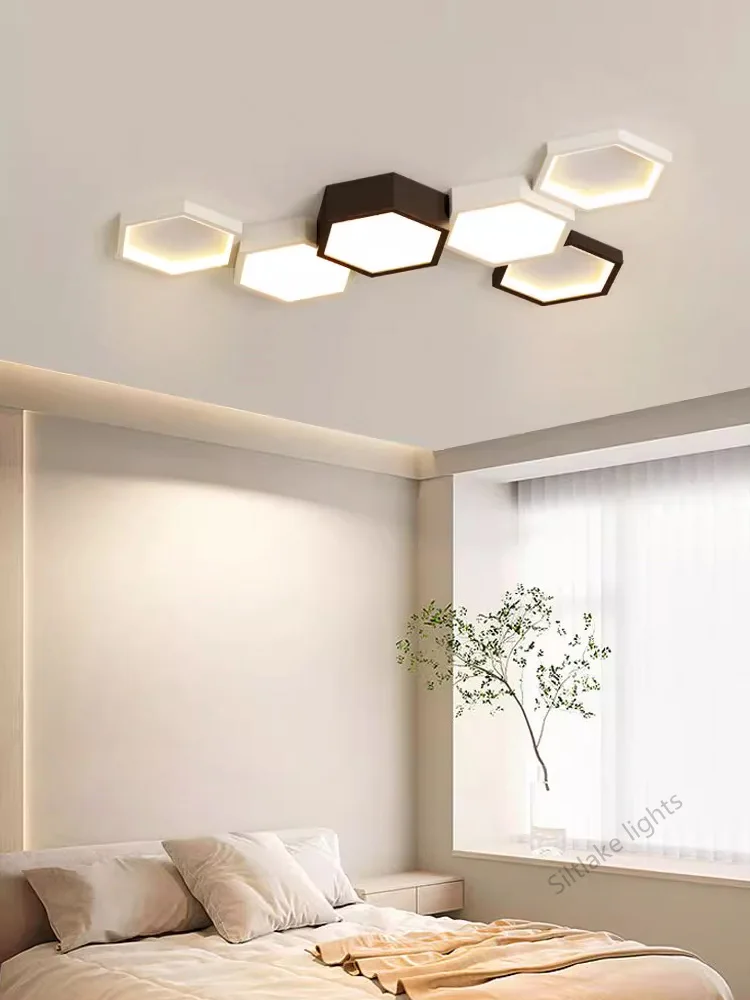 Wabenförmige LED Deckenleuchte Design-Highlight für Wohnzimmer und Esszimmer