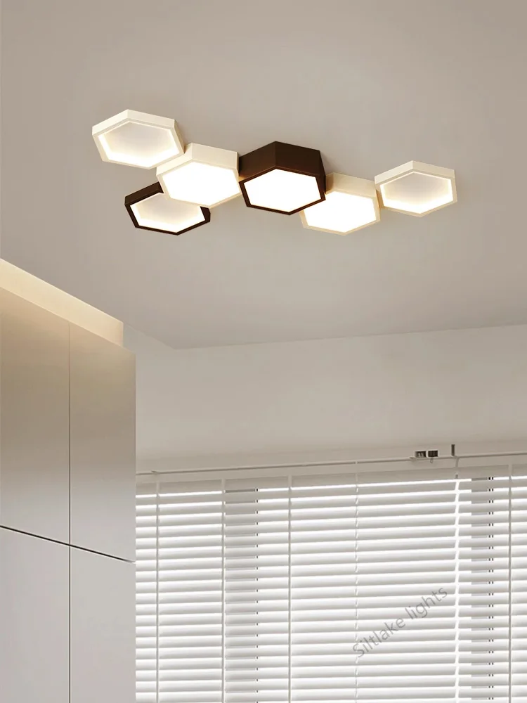 Wabenförmige LED Deckenleuchte Design-Highlight für Wohnzimmer und Esszimmer