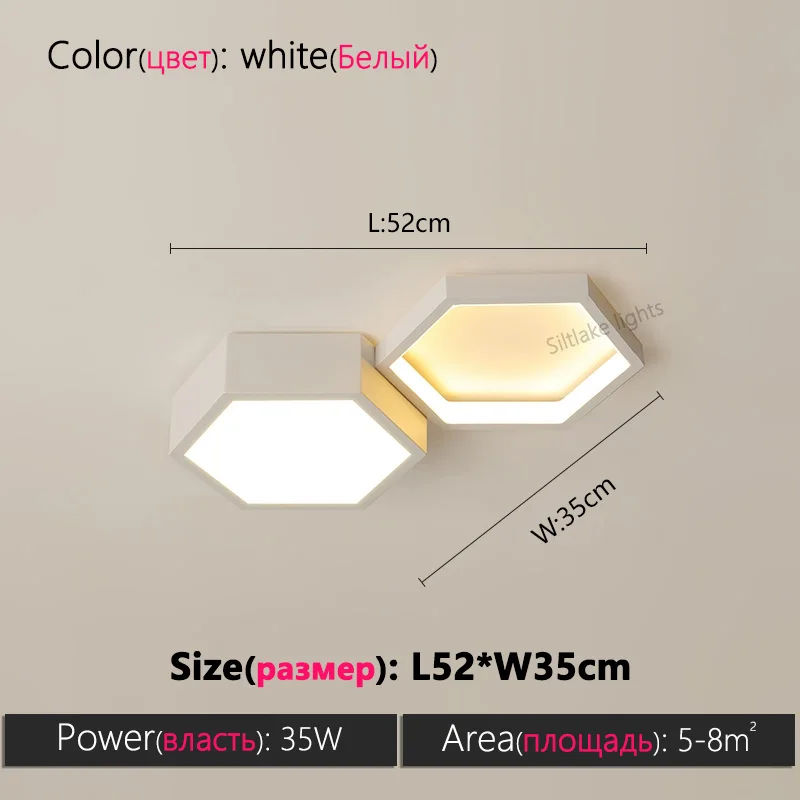 Wabenförmige LED Deckenleuchte Design-Highlight für Wohnzimmer und Esszimmer