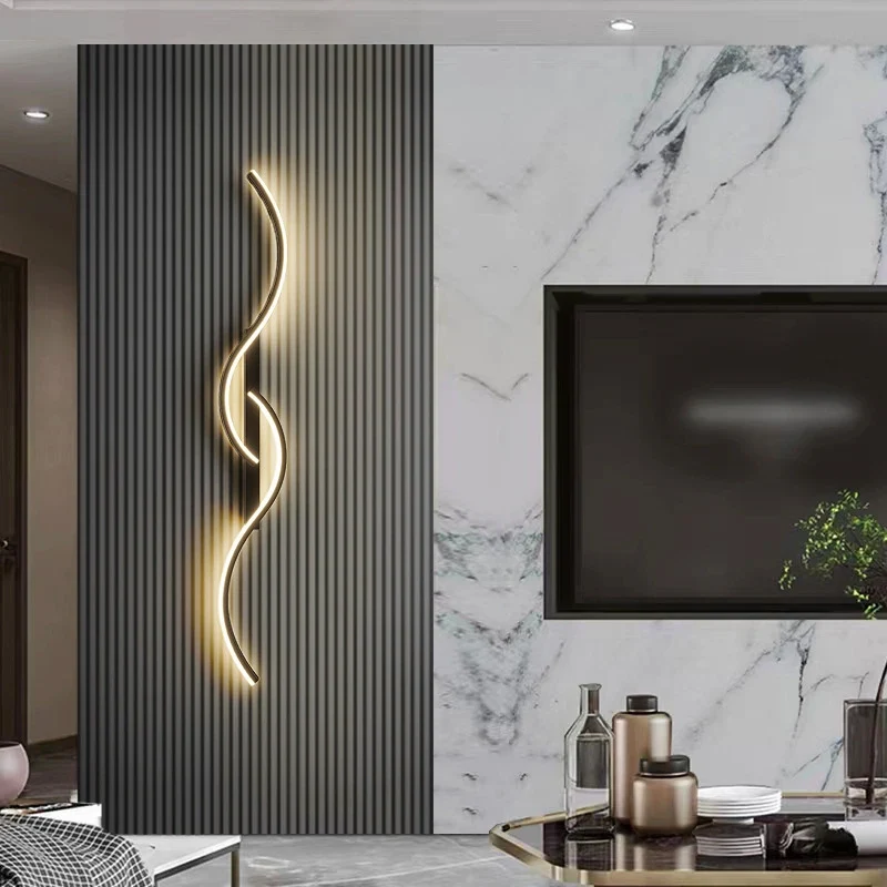 Moderne Minimalistische LED Streifen Wandleuchte für Schlafzimmer und Wohnzimmer