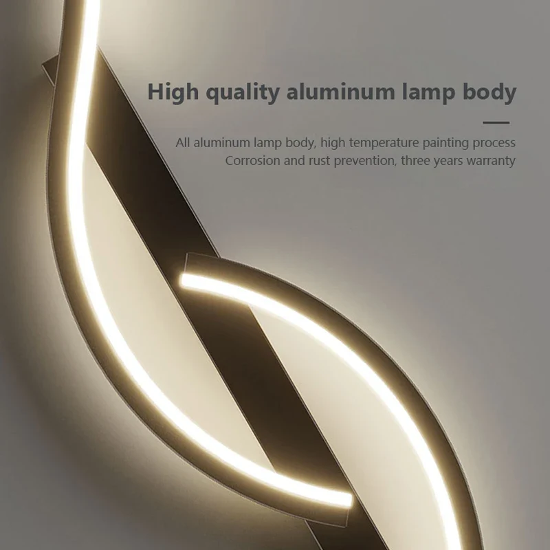 Moderne Minimalistische LED Streifen Wandleuchte für Schlafzimmer und Wohnzimmer