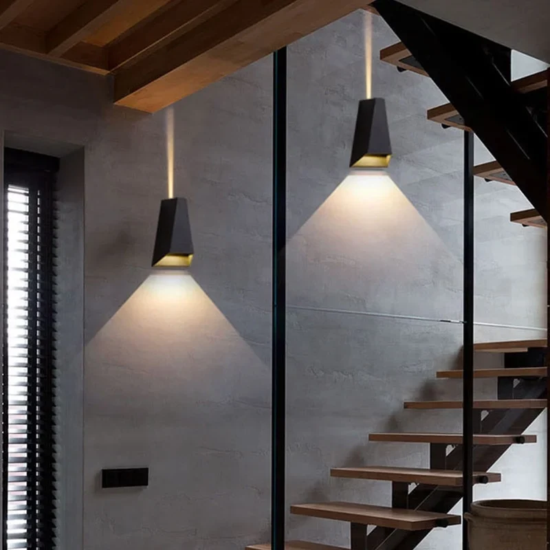 Moderne Aluminium LED Außenwandleuchte Wasserdicht für Garten Terrasse und Fassade