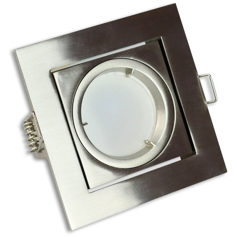 LED Einbaustrahler MR16 12V 5-7W eckig schwenkbar Spot 80mm Bohrloch Leuchte